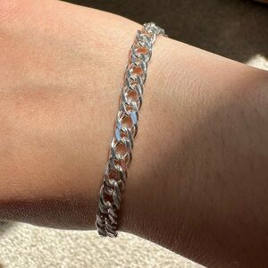 Sterling silver rombo bracelet